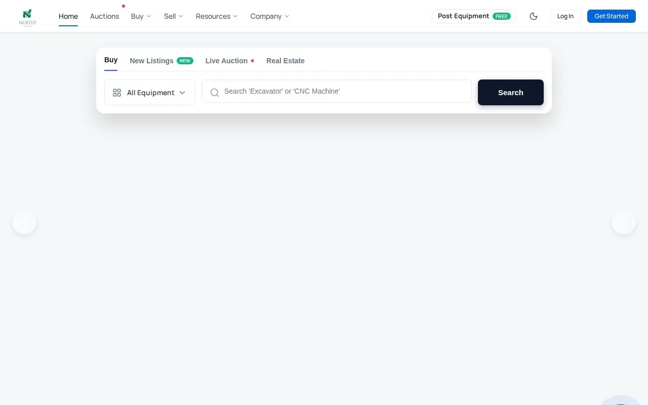 Nextep Ventures marketplace homepage